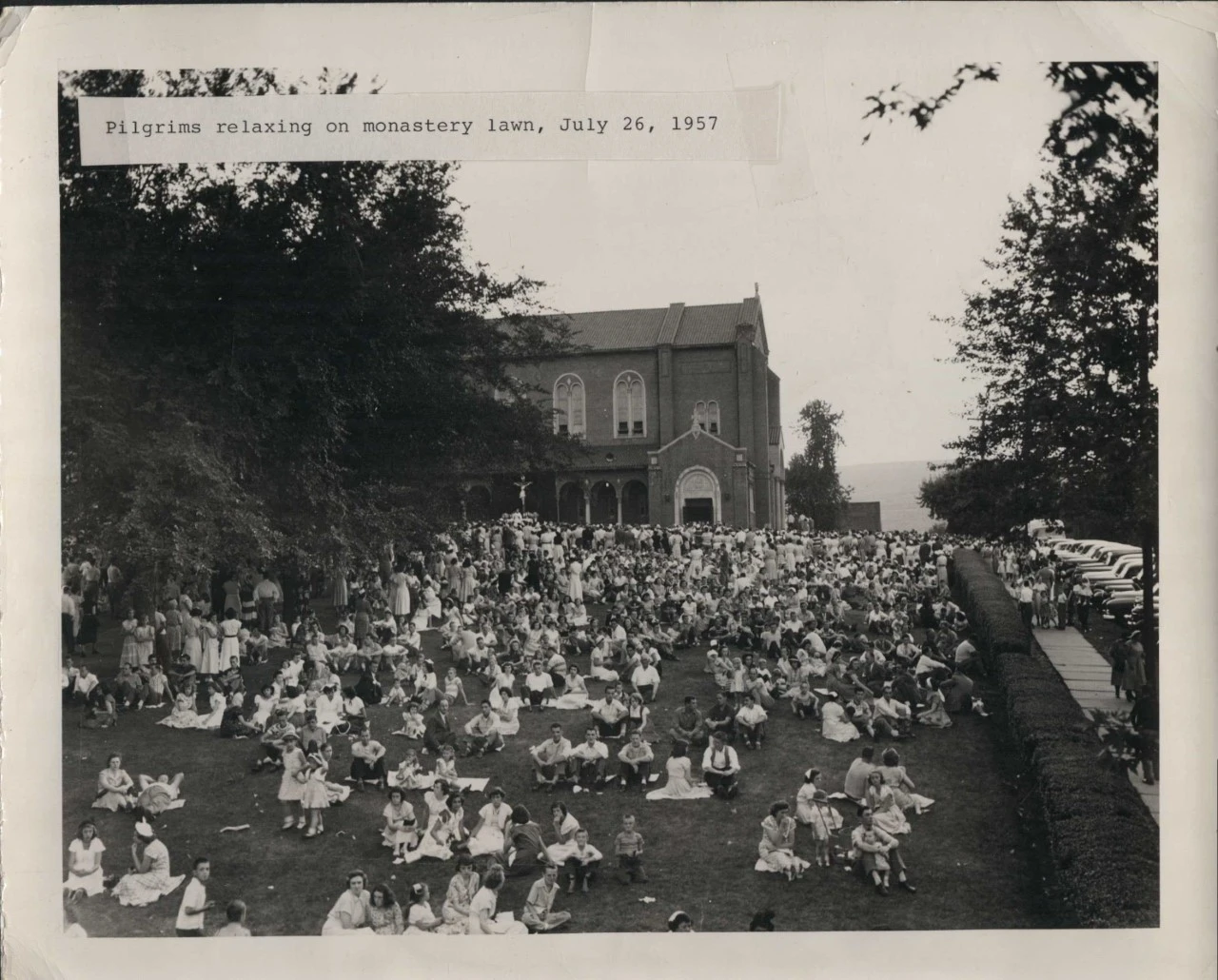 Solemn Novena Outside 1957